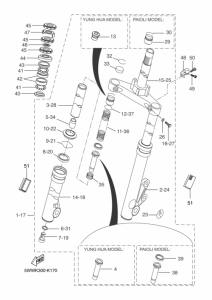 CW50 Вилка передней оси