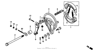 NS50 Задний тормоз