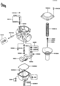 Z550 Carburetor parts(z550-g1 / g2 / g3)