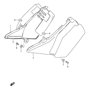 TS125 Обтекатель задний
