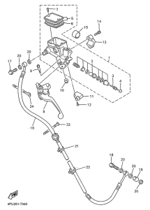 XJR1300 Передний торм. цилиндр 2