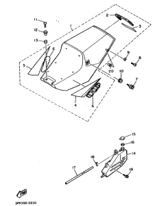 FZR750R Side cover  /  oil tank