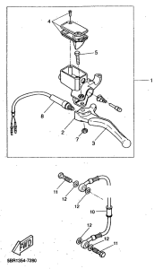 YQ50 Задний торм цилиндр