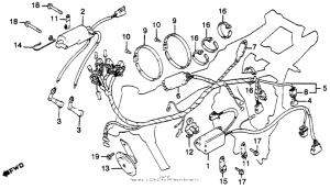 CM450 Wire harness + ignition coil + c.d.i. unit