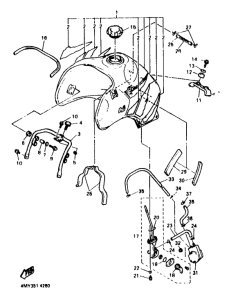 XTZ660 (35.3KW) Топливный бак