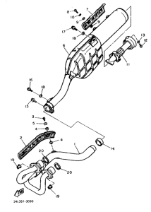 XT600 Выхлопная система