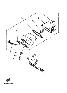 XV250S Taillight unit ass`y