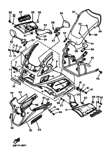 FJ1200 FJ1200W Cowling comp