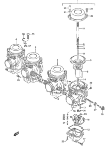 GSX600 Carburetor assy