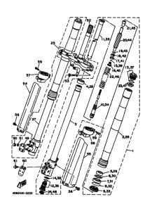 YZ250 Передняя вилка