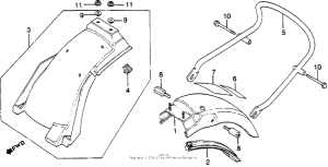 CB900 Задний бампер