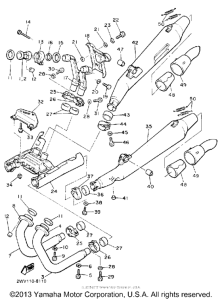 XVZ13DA Выхлопная система