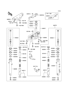BN125 Вилка передней оси