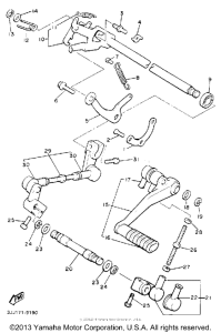 XVZ13DE Вал переключения