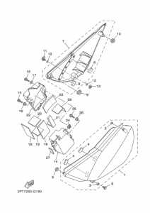 TT-R125LWE Боковые обтекатели