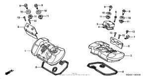 VT750C Крышка головки цилиндров