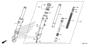 PCX150 Передняя вилка