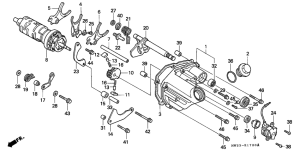 CB250 Вилка переключения передач