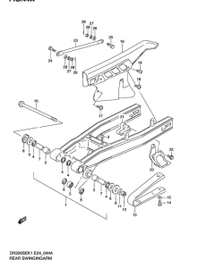 DR200 Маятник задний