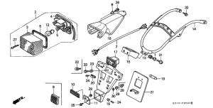 XR250R Taillight unit ass`y