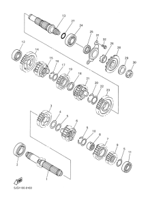 YZ426F Трансмиссия