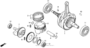 NX250 Коленвал