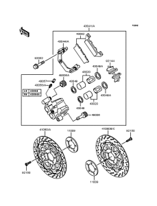 ZX250 Передний тормоз