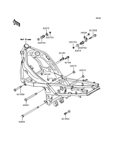 ZX400 Рама ,крепежные детали
