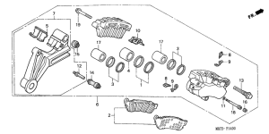 XL1000V Задний суппорт