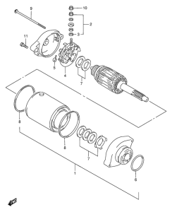 DR650 Стартерный мотор