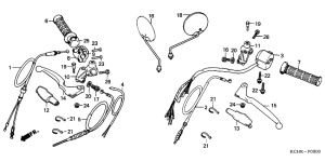 CG125 Handle lever / cable / switch