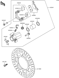 VN800 Передний тормоз