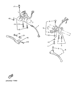 TZR125 Conmutadores - manetas