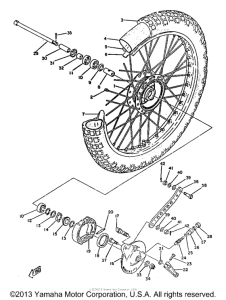 TY250A Переднее колесо