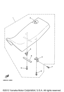 XT225MC Сиденье