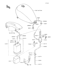 VN750 Испарительная система топлива