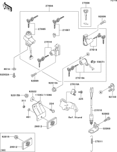 EX500 Замок зажигания