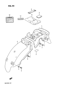 RG125 Заднее крыло
