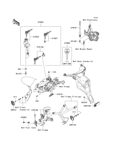 KLE650 Замок зажигания