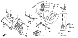 XR650R Топливный бак