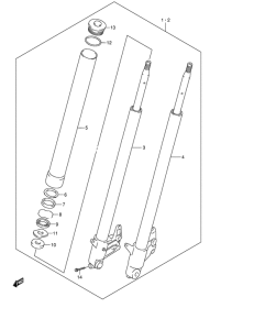 VZ800 Передняя вилка