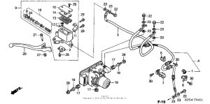 NSS250 (ABS) Главный тормозной цилиндр перед.