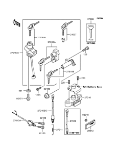 ZR400 Замок зажигания