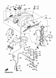 XJR1300C Топливный бак