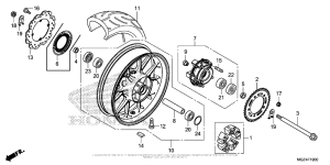 CBR500R (ABS) Переднее колесо