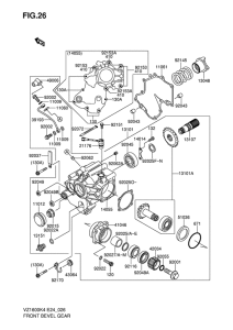 VZ1600 Переднее коническое зубчатое колесо