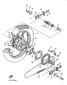 XTZ660 Переднее колесо