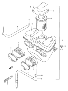 GSX250 Воздухоочиститель