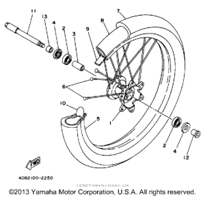 WR250Z Переднее колесо