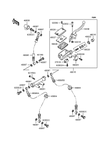 ZR400 Главный тормозной цилиндр